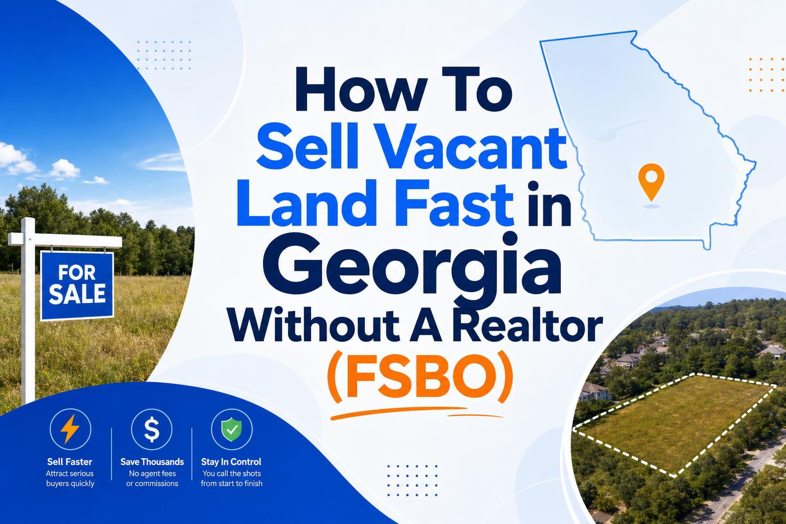 How To Sell Vacant Land Fast in Georgia Without A Realtor (FSBO)