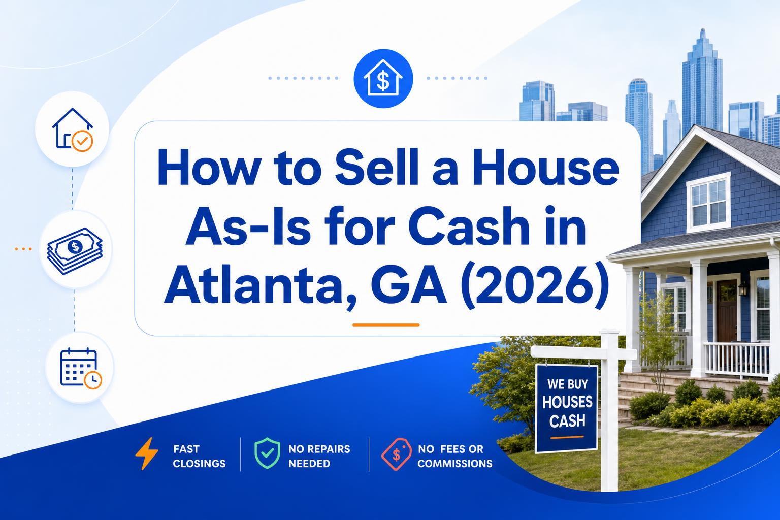 How to Sell a House As-Is for Cash in Atlanta, GA (2026)
